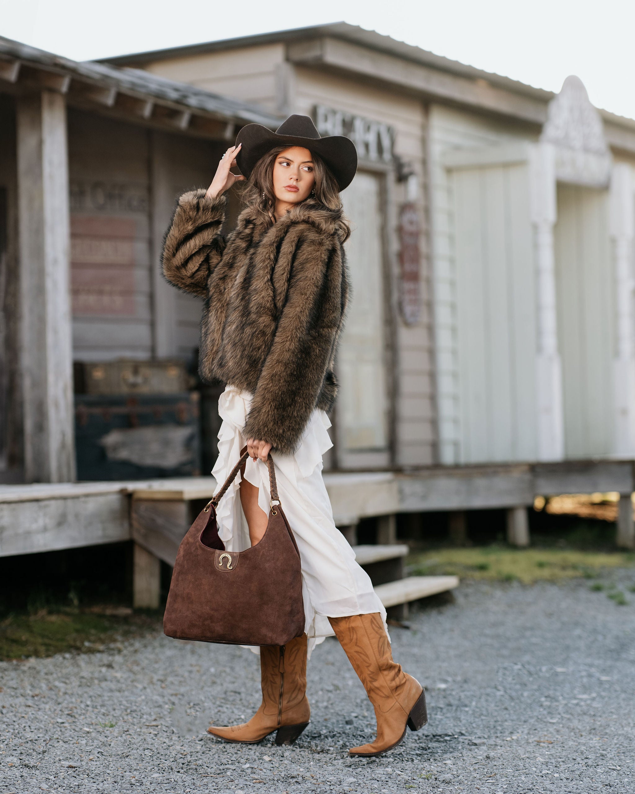 Belle Ridge Tote - Saddle Ridge Suede