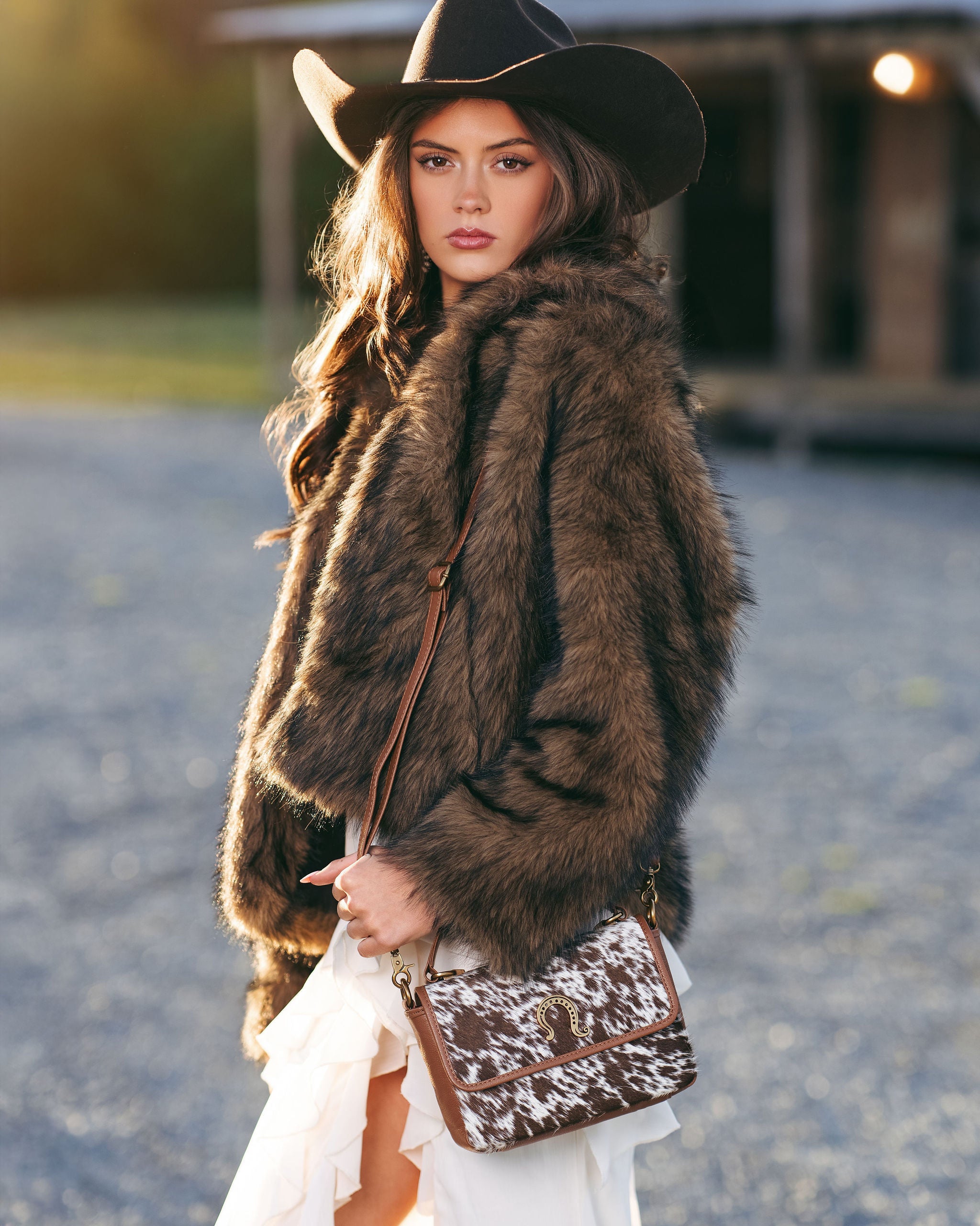 Jade Lariat - Heritage Cowhide