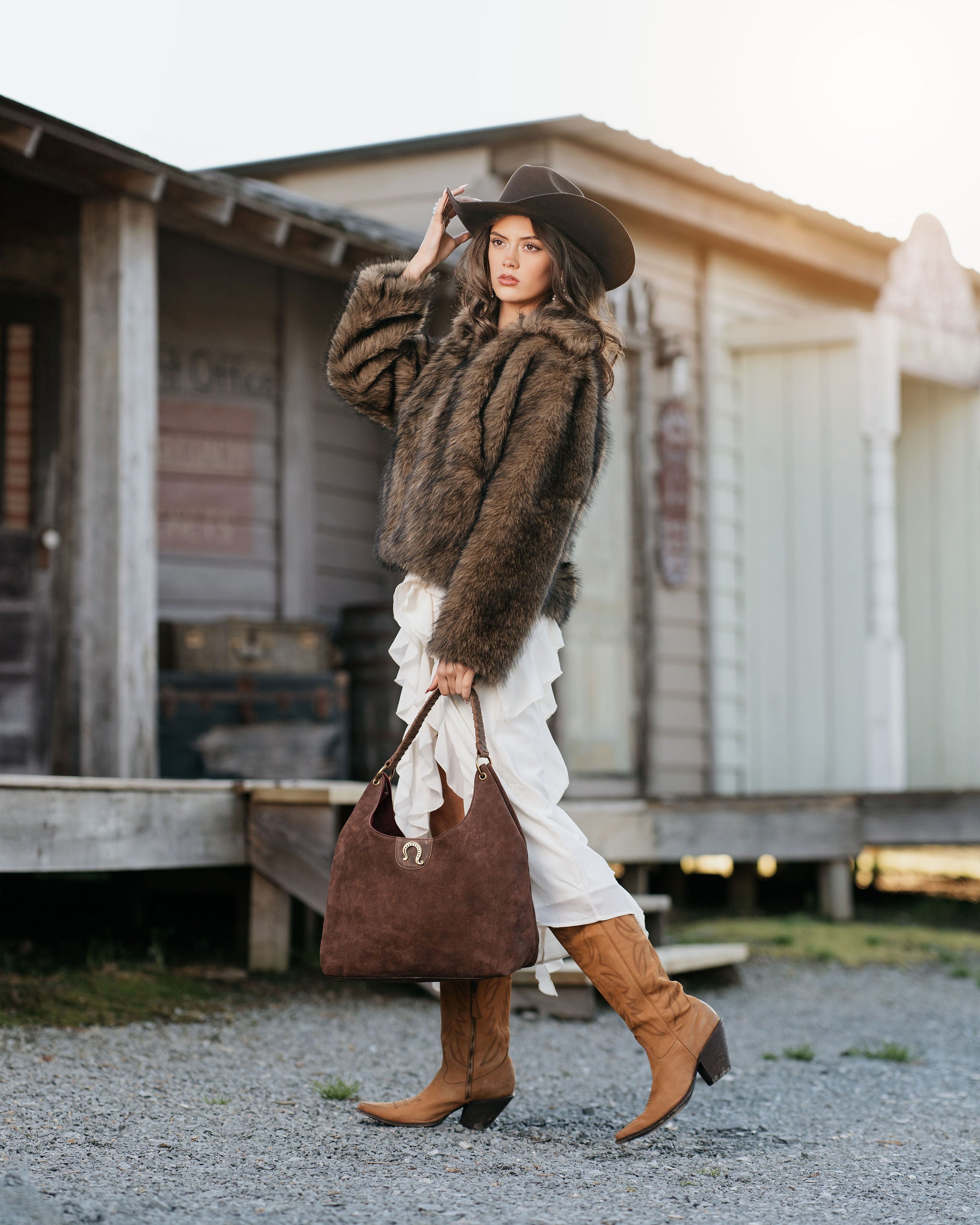 Belle Ridge Tote - Saddle Ridge Suede
